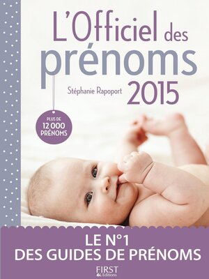 cover image of L'Officiel des prénoms 2015